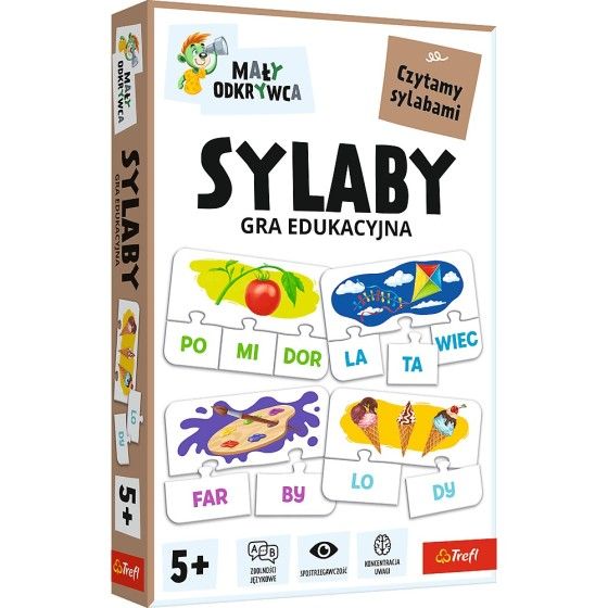 Trefl Gra Sylaby Mały odkrywca