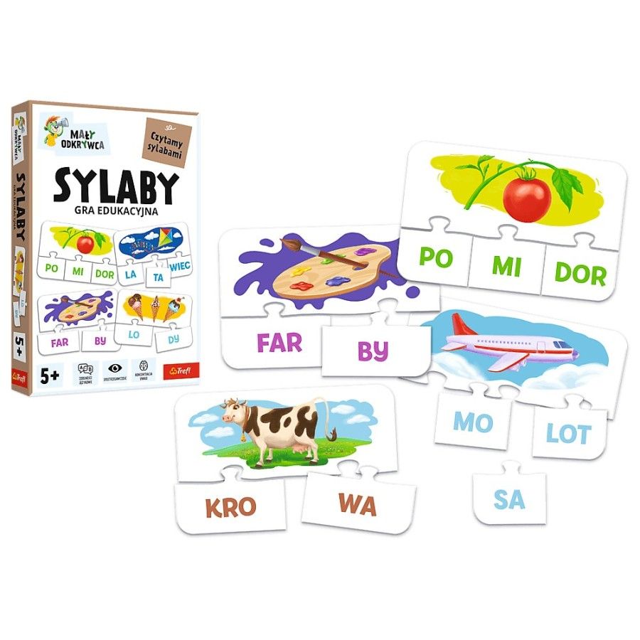 Trefl Gra Sylaby Mały odkrywca