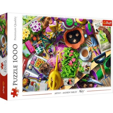 Trefl 1 000el拼图。 清洁