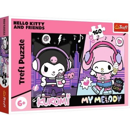 Trefl 160el rompecabezas. Kuromi gobierna hola