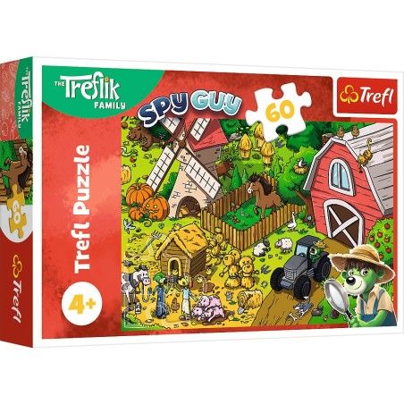 Trefl 60El-puzzel. Trefliki op de boerderij