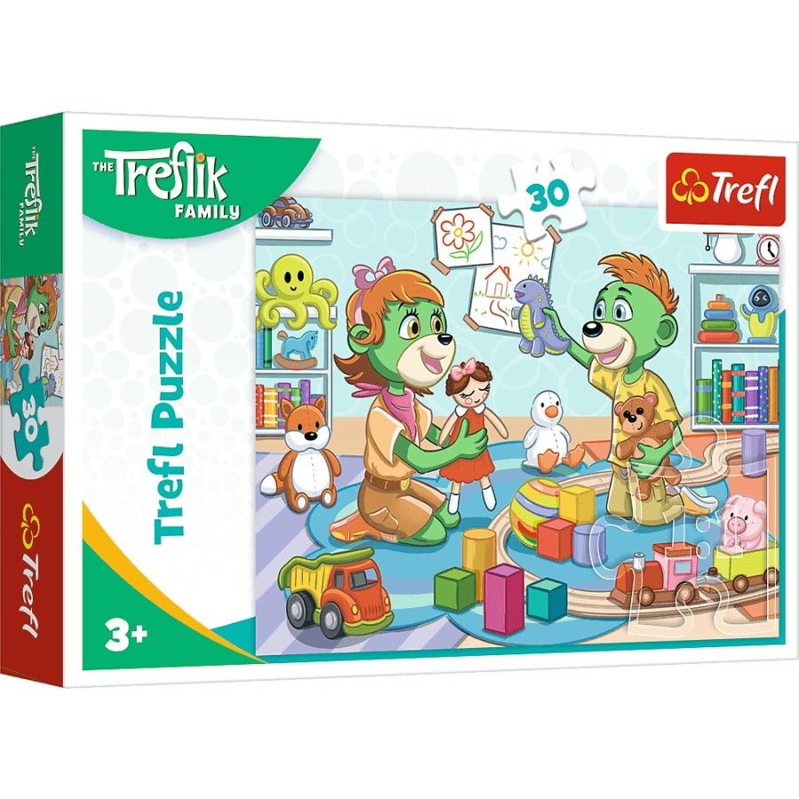 Trefl Puzzle 30el. Radosna Rodzina Treflik