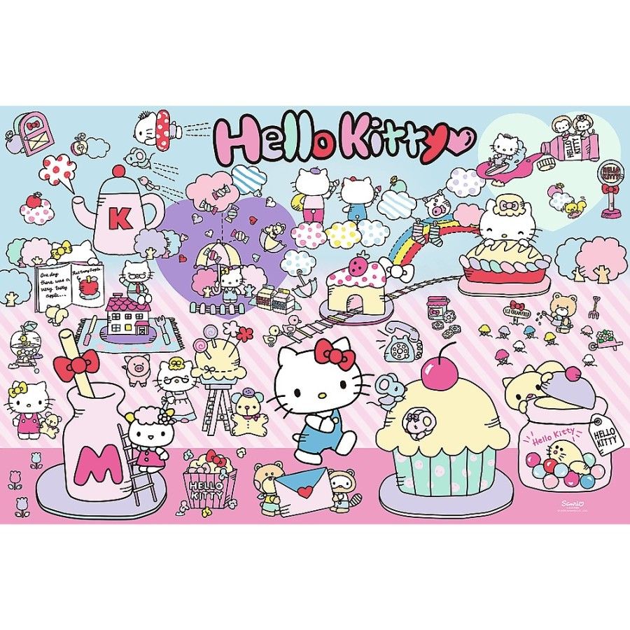 Trefl Puzzle 300el. Poznaj Świat Hello Kitty - 5900511230314