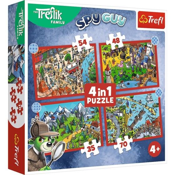 Trefl 拼图4in1traflikówtroflików家庭