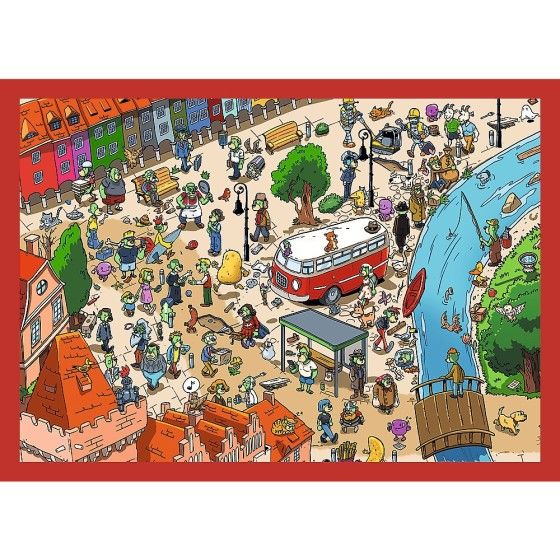 Trefl Puzzle 4w1 Podróże Treflików Rodzina Treflików