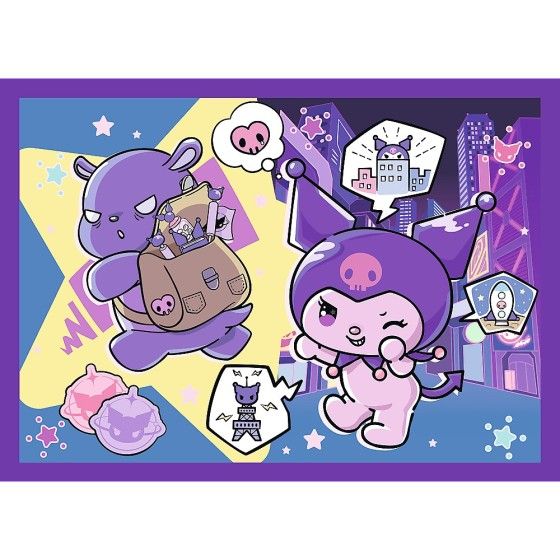Trefl Puzzle 4w1 Dzień Kuromi