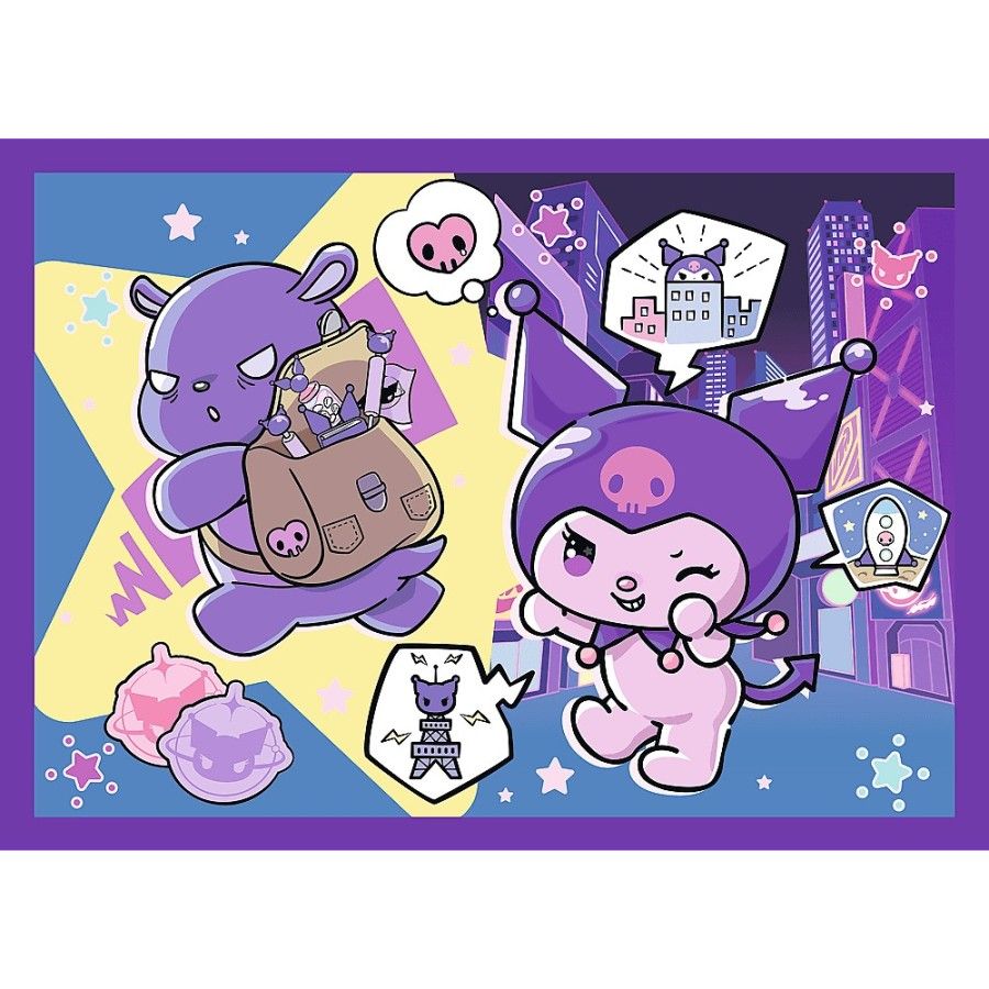Trefl Puzzle 4w1 Dzień Kuromi