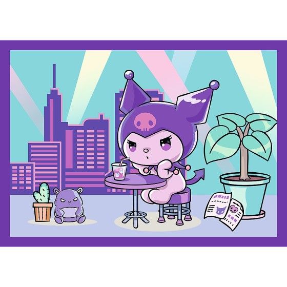 Trefl Puzzle 4w1 Dzień Kuromi