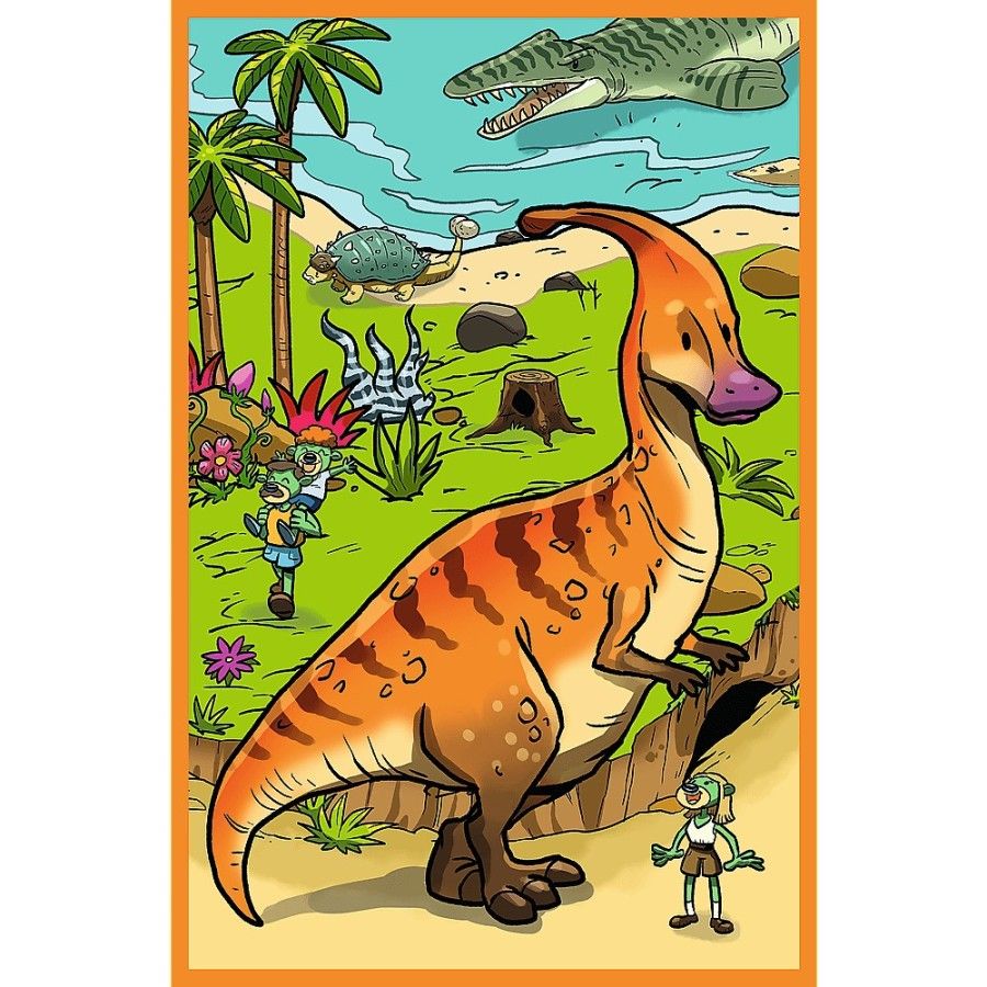 Trefl Puzzle 3x80el. Trefliki w świecie dinozaurów