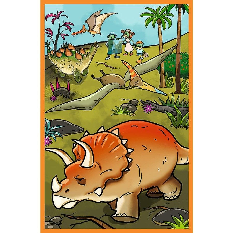 Trefl Puzzle 3x80el. Trefliki w świecie dinozaurów