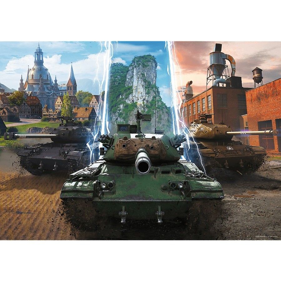 Trefl 500L-puzzel. World of Tanks: Time for Action!