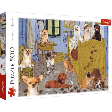 Trefl 500el Puzzle. Zimmer Van Gogha Dog Revolution