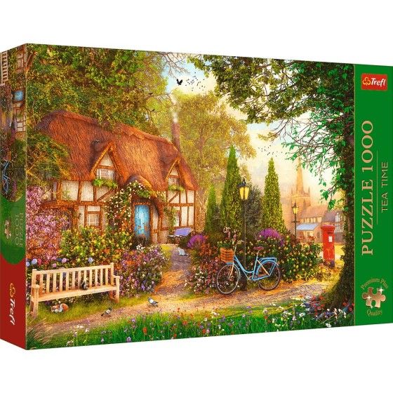 Trefl Puzzle 1000el. Premium Plus Tea Time Domek pod strzechą