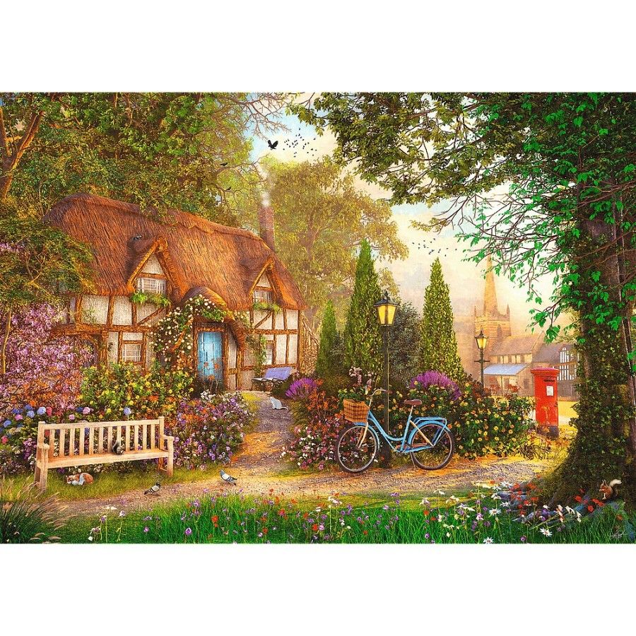 Trefl Puzzle 1000el. Premium Plus Tea Time Domek pod strzechą