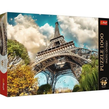 Trefl 1000EL pussel. Premium Plus Photo Odyssey Eiffeltornet i Paris, Frankrike