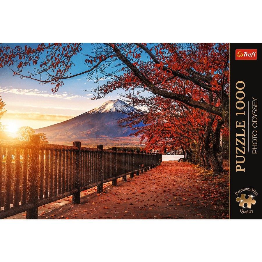 Trefl 1000el puzzle. Premium Plus Photo Odyssey Mount Fuji
