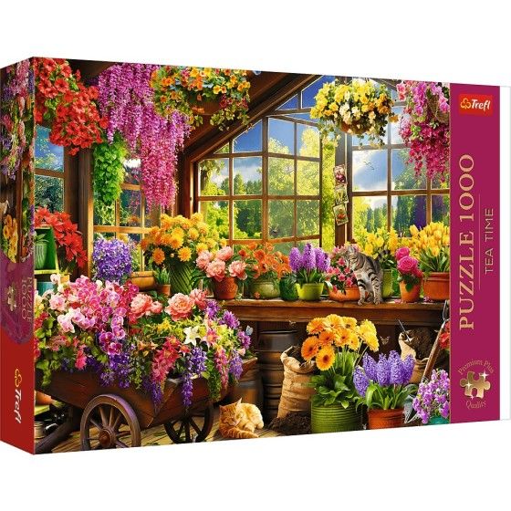 Trefl 1000el puzzle. Premium plus čaj časové přípravy na jaře
