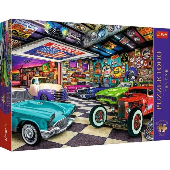 Trefl 1000el галаваломкі. Premium Plus Tea Time Garage Collectors