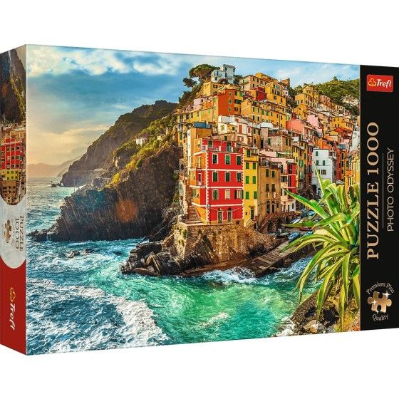 Trefl 1000el puzzle. Premium Plus Photo Odyssey Town Riomaggiore, Taliansko