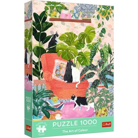 Trefl Puzzle 1000el. Premium Plus The Art of Colour Nie ma to jak w domu