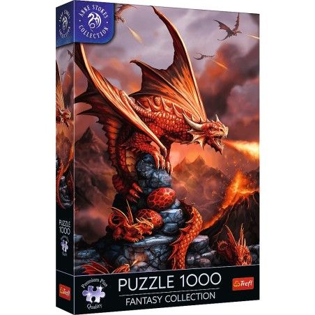 Trefl 1000el Puzzle. Premium Plus Fantasy Collection Fiery Dragon
