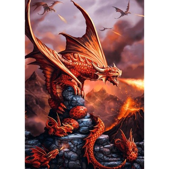 Trefl 1000el Puzzle. Premium Plus Fantasy Fiery Collection