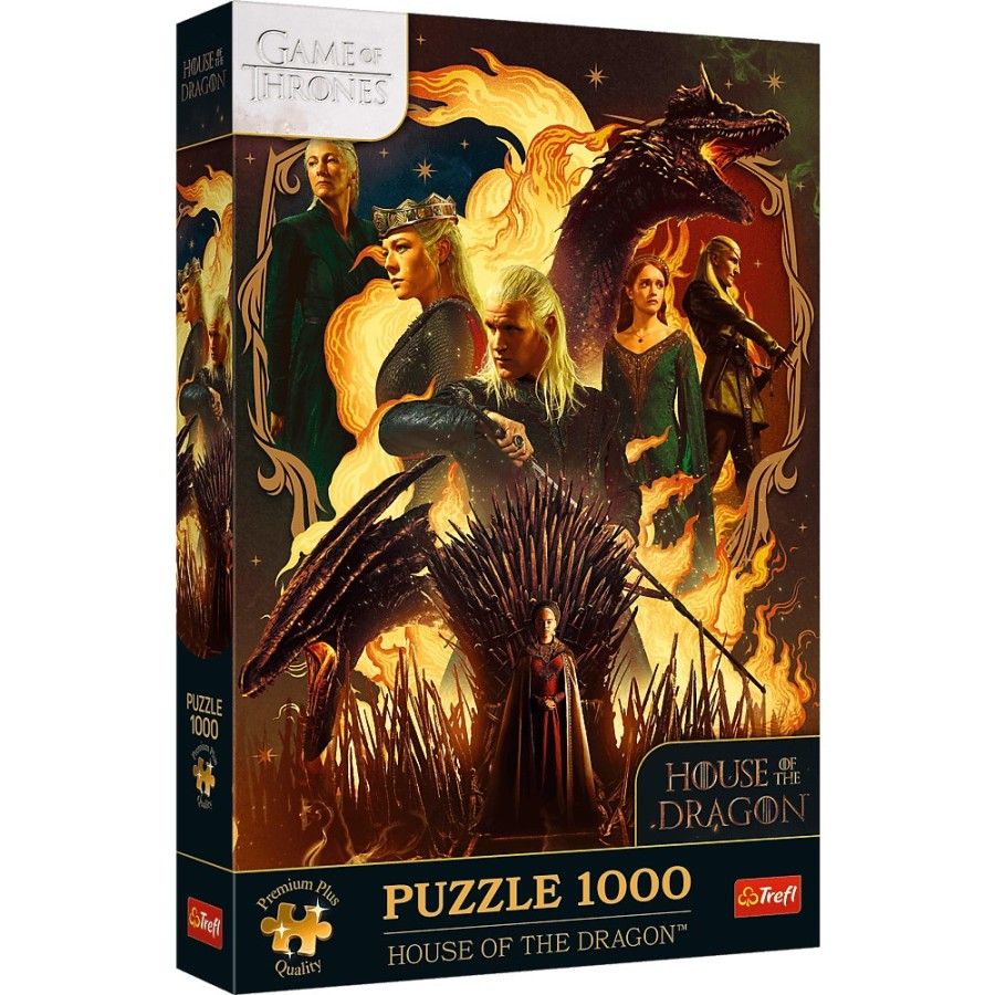 Trefl Puzzle 1000el. Premium Plus Gra o tron Ród Smoka