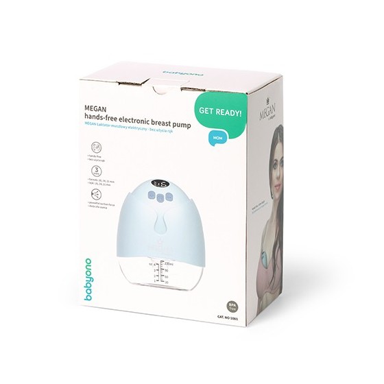 Babyono Megan Laktator muszlowy elektryczny bez użycia rąk -