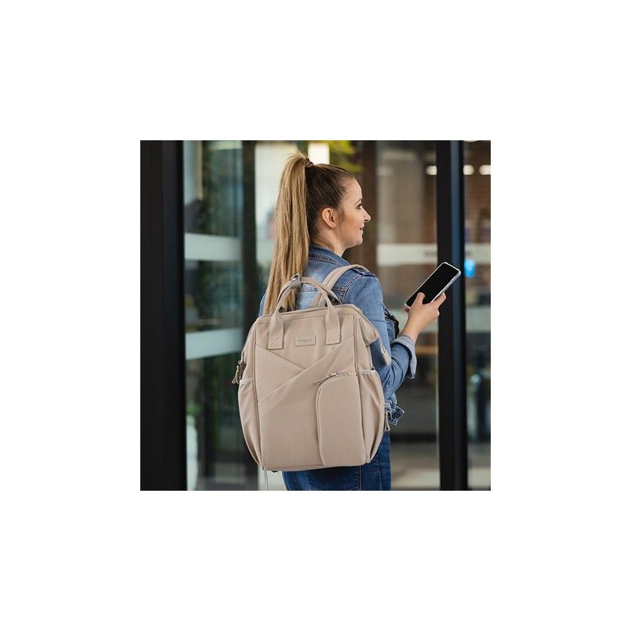 Babyono Plecak dla mamy MODERN STYLE beżowy