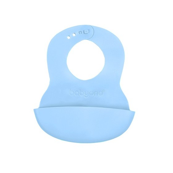 Babón Mäkký sliniak s vreckom a nastaviteľným zapínaním - jasná