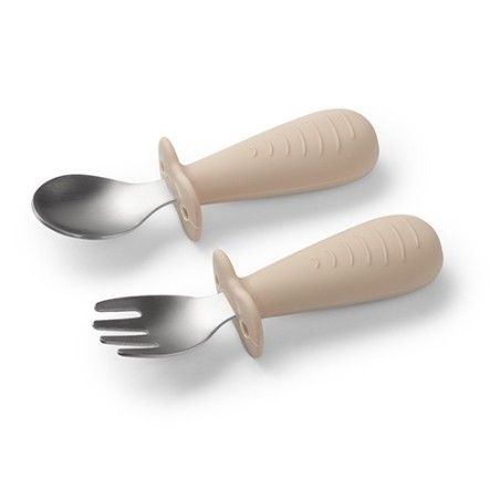 BABYONO cutlery for children Stainless steel Beige