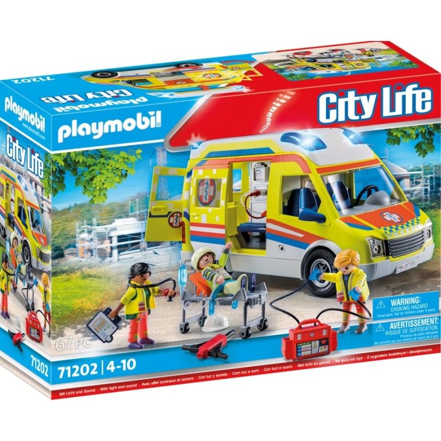 Playmobil City Life Karetka pogotowia ze światłem i dźwiękie