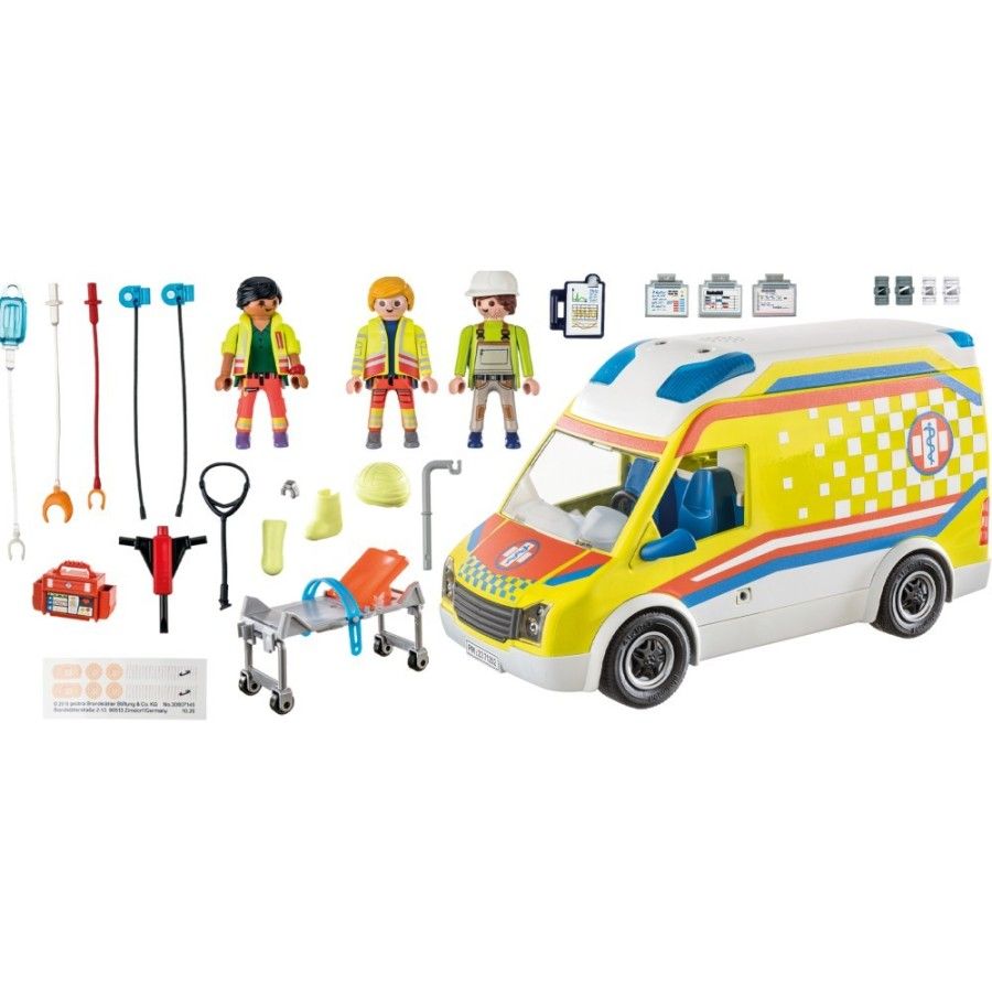 Playmobil City Life Karetka pogotowia ze światłem i dźwiękie