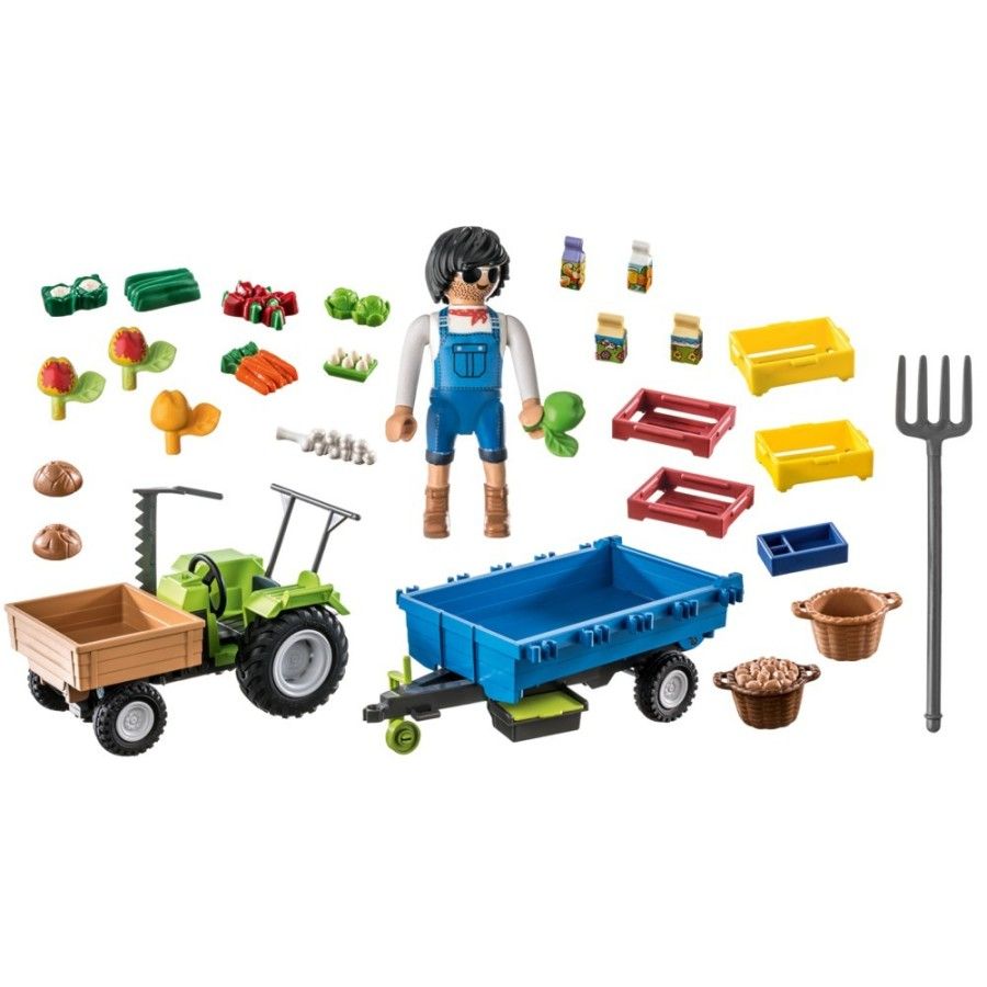 Playmobil Country Traktor z przyczepą