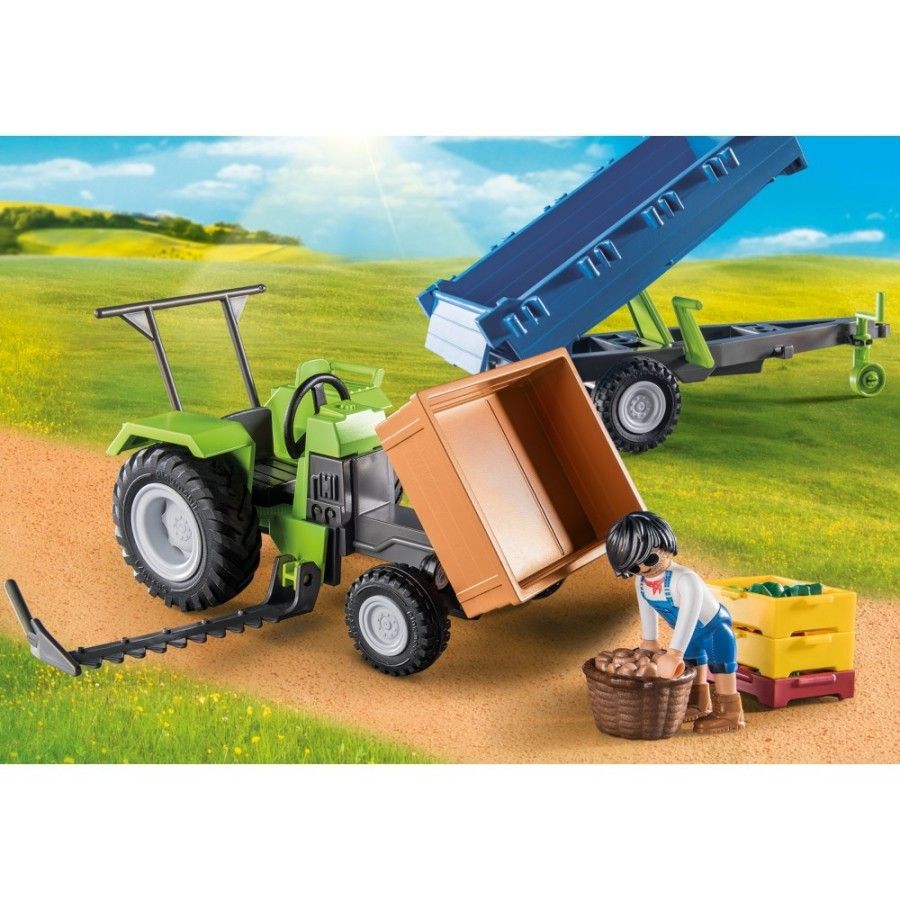 Playmobil Country Traktor z przyczepą
