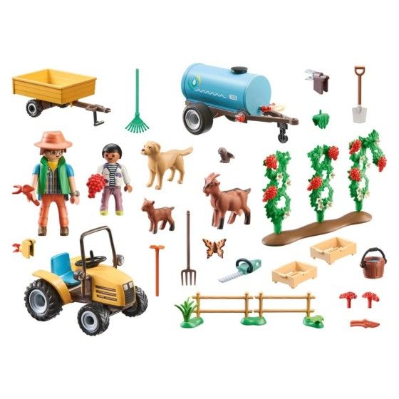 Playmobil Country Traktor z przyczepą i zbiornikiem na wod