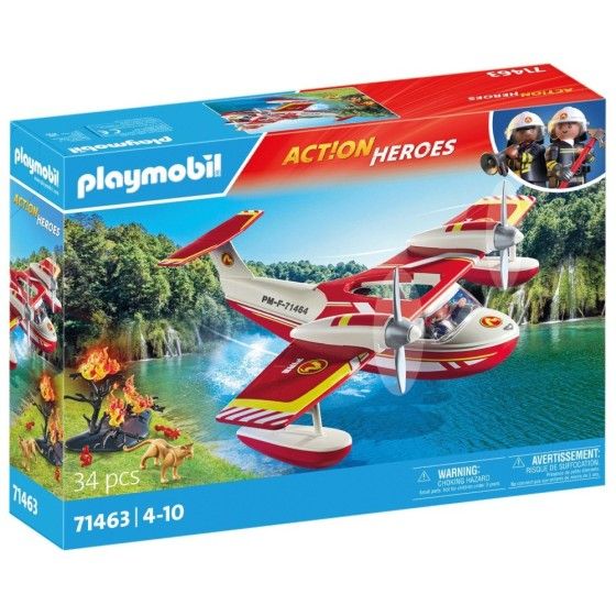 Playmobil Action Heroes Samolot straży pożarnej z funkcją gaszen