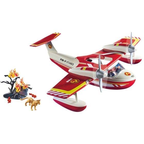 Playmobil Action Heroes Samolot straży pożarnej z funkcją gaszen