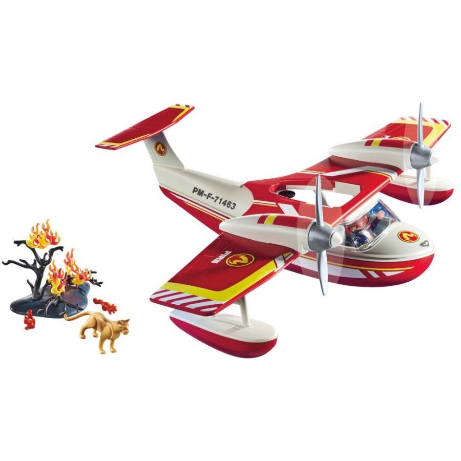 Playmobil Action Heroes Samolot straży pożarnej z funkcją gaszen