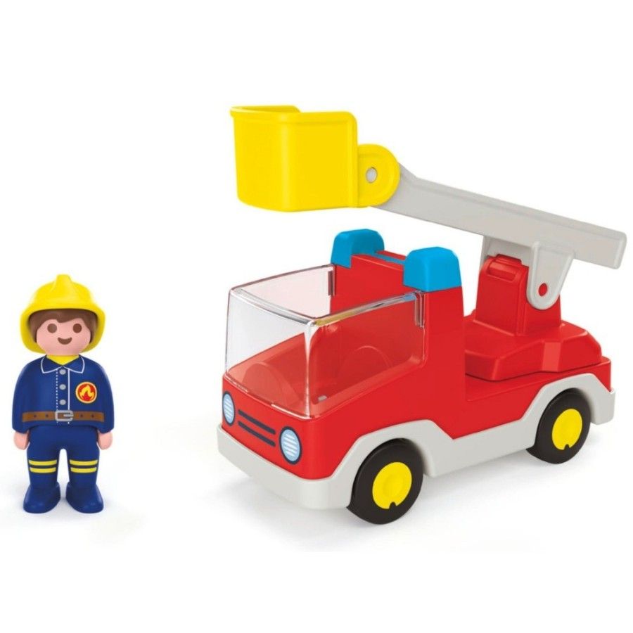 Playmobil JUNIOR: Wóz strażacki z drabiną