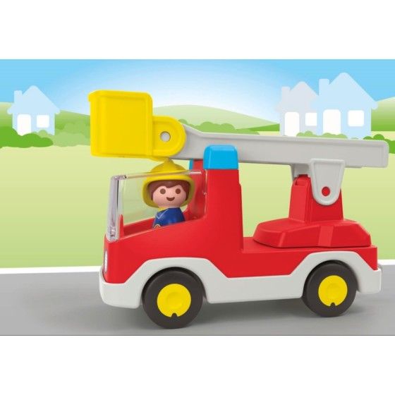 Playmobil JUNIOR: Wóz strażacki z drabiną