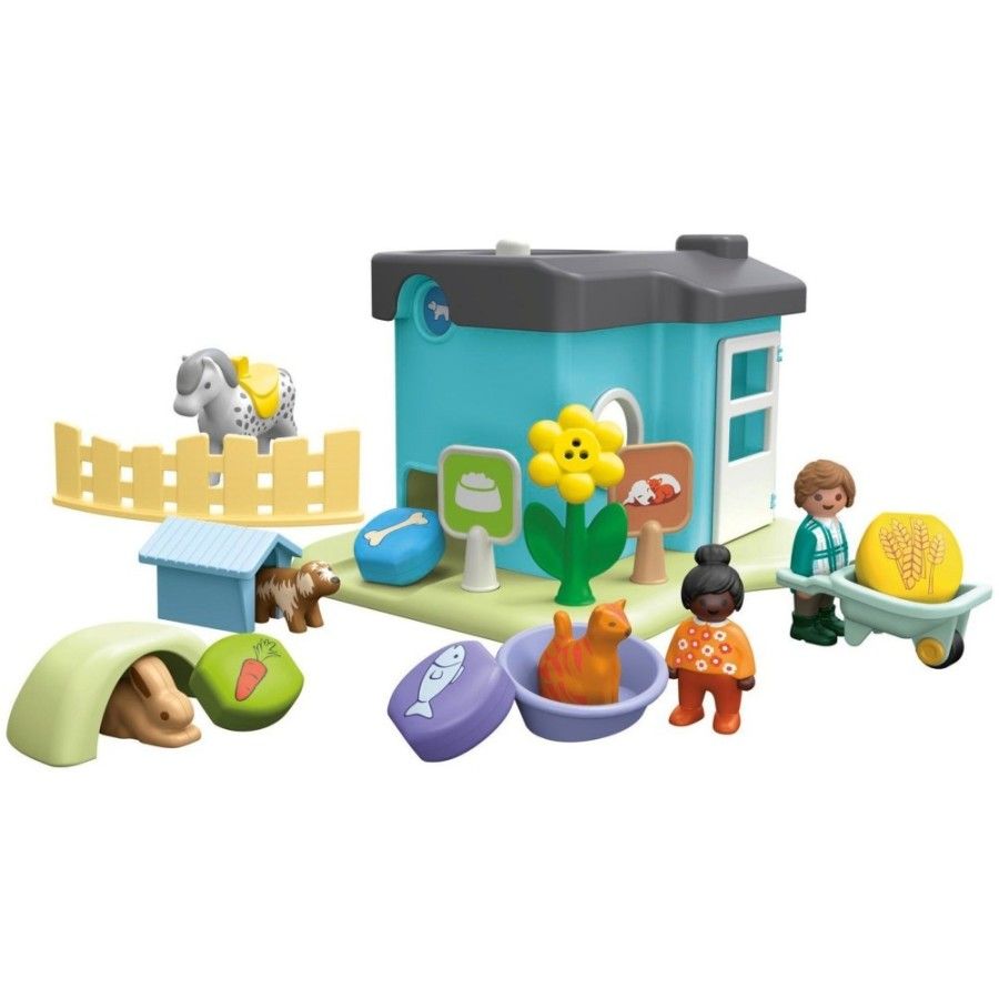 Playmobil JUNIOR: Hotel dla zwierząt z dozownikiem
