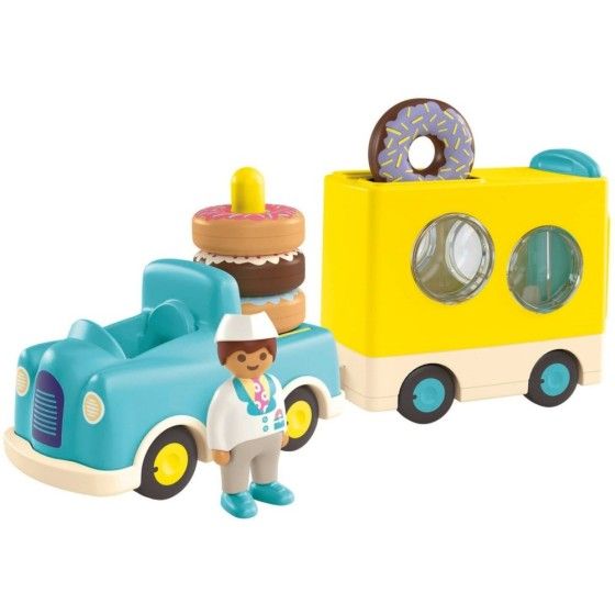 Playmobil JUNIOR: Szalony Donut Truck z funkcją uk
