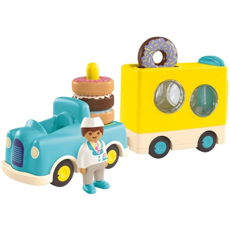 Playmobil JUNIOR: Szalony Donut Truck z funkcją uk