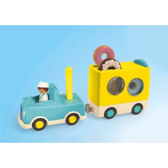 Playmobil JUNIOR: Szalony Donut Truck z funkcją uk