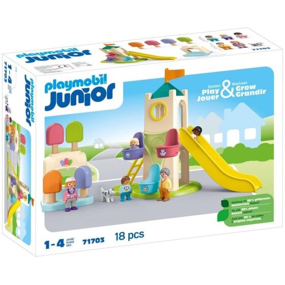 Playmobil JUNIOR: Wieża przygód i budka z lodami