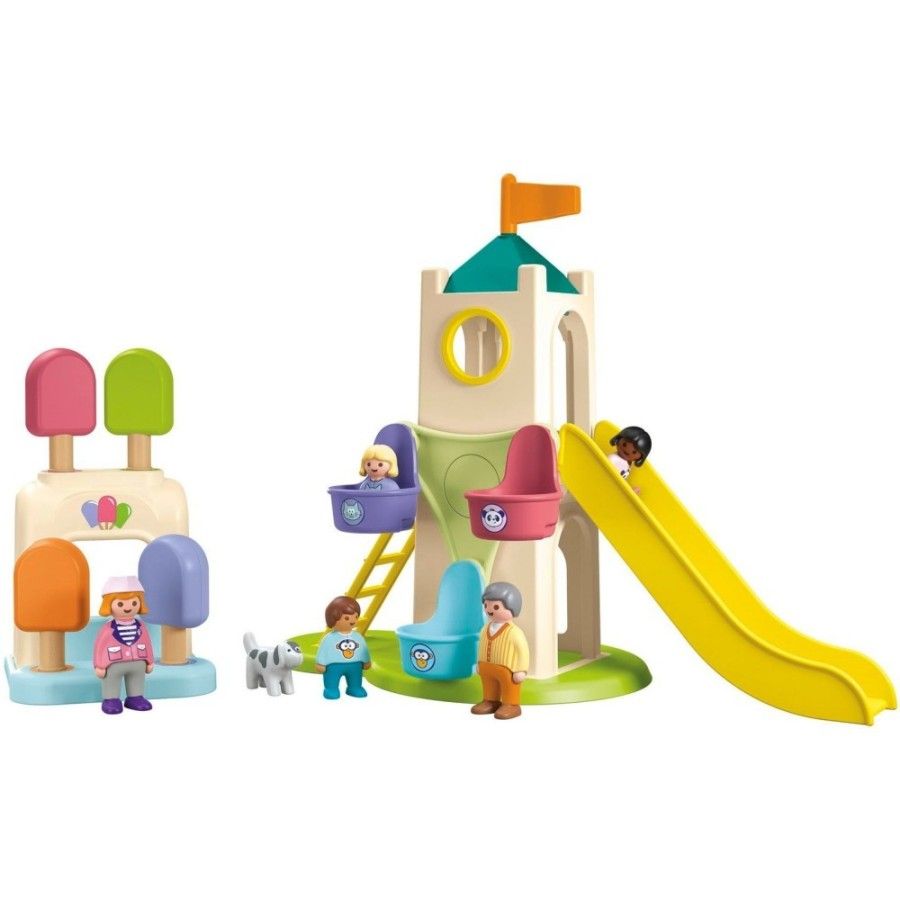 Playmobil JUNIOR: Wieża przygód i budka z lodami