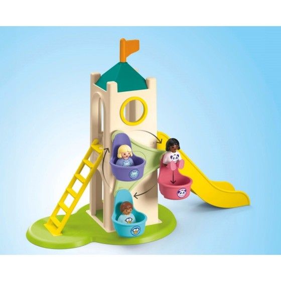 Playmobil JUNIOR: Wieża przygód i budka z lodami