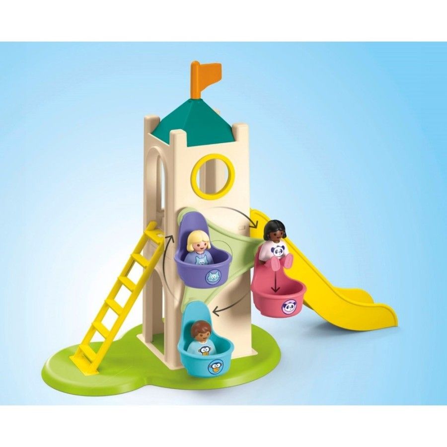 Playmobil JUNIOR: Wieża przygód i budka z lodami