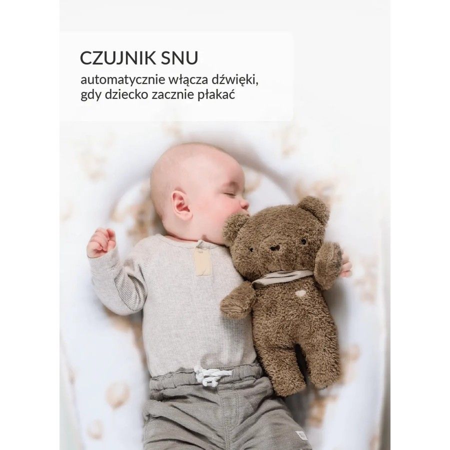 Szumisie - miś 5w1 z lampką - brąz